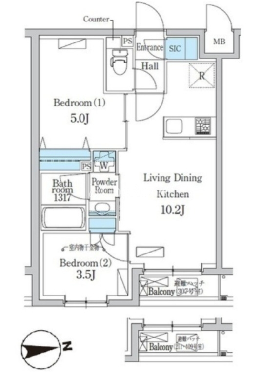 2LDK