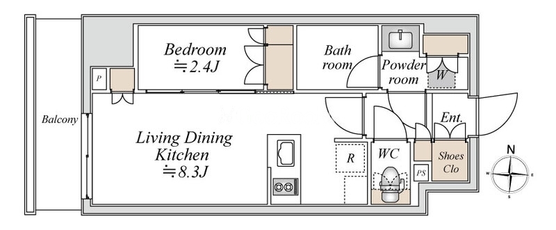 1LDK