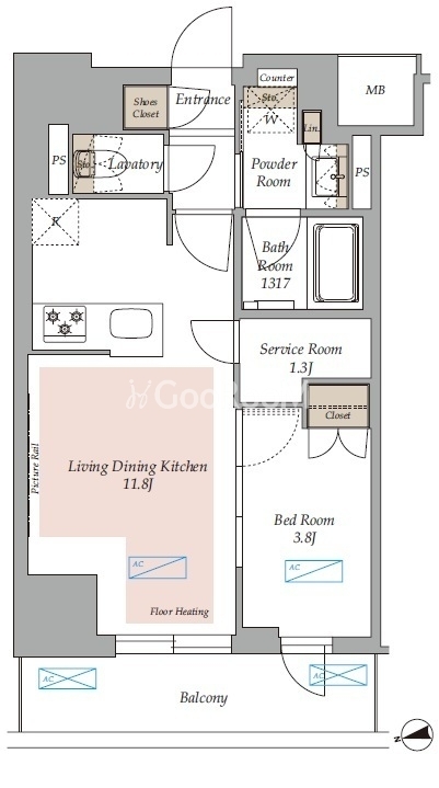 1SLDK