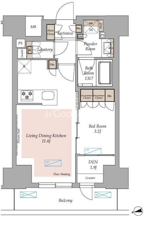 1SLDK