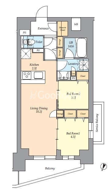 2LDK