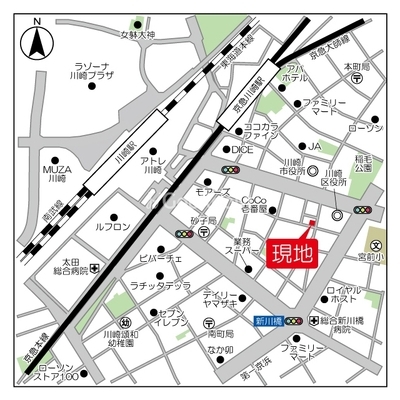 
									スタイリオ川崎 マップ