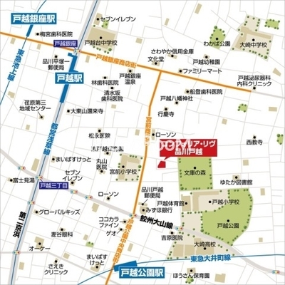 
									コンフォリア・リヴ品川戸越 マップ
