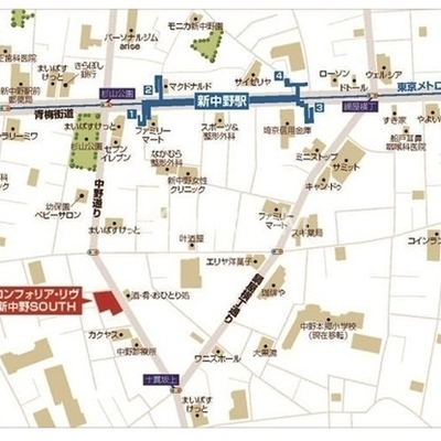 
									コンフォリア・リヴ新中野ＳＯＵＴＨ 　場所