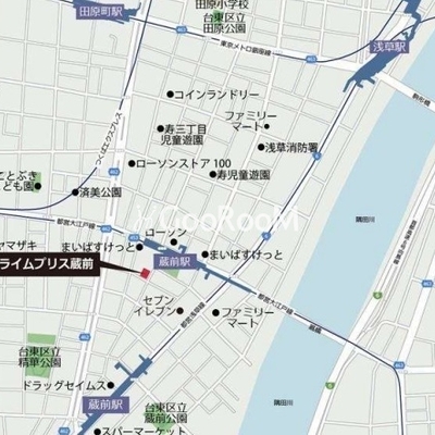 
									プライムブリス蔵前 マップ