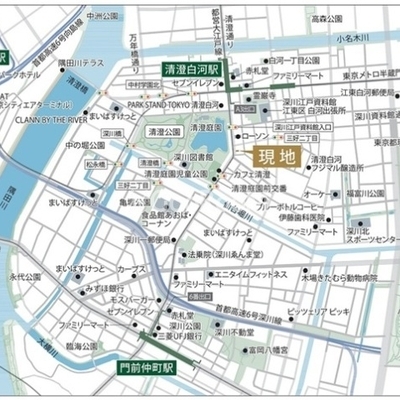 
									ルフォンリヴェント清澄白河　ロケーション