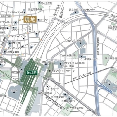 
									ルフォンリヴェント池袋　ロケーション