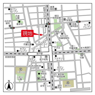 
									グランエール森下ウエスト 場所