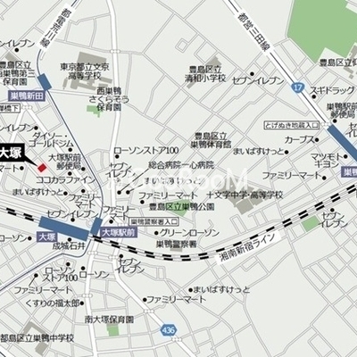 
									コスモグラシア大塚　ロケーション