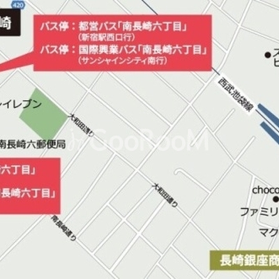 
									ラシクラス南長崎のロケーション