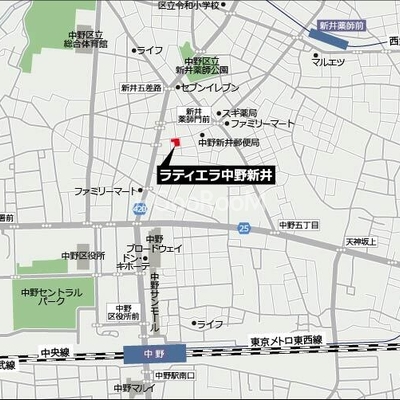 
									ラティエラ中野新井 マップ